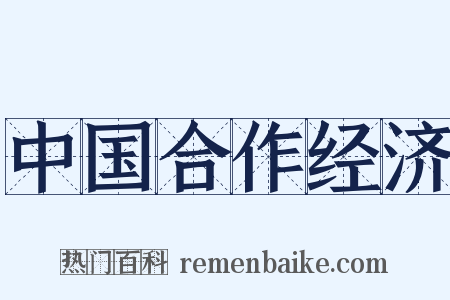 中国合作经济是什么意思的图片